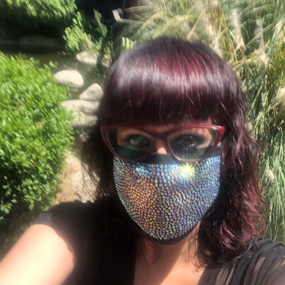 COPY - Face Mask with Rhinestones - Picture 3 of 4